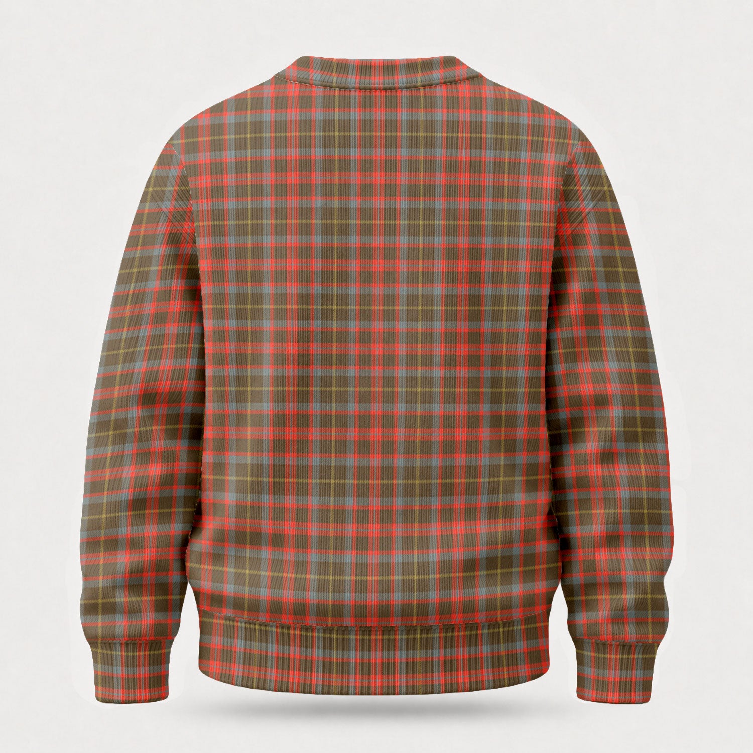MacKintosh Hunting Weathered Tartan Crest Sweater