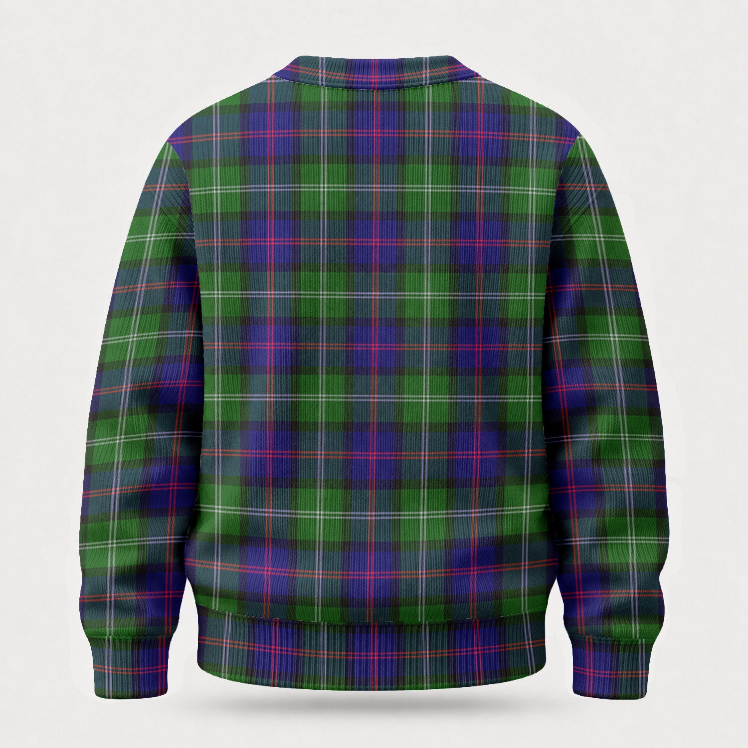MacThomas Modern Tartan Crest Sweater