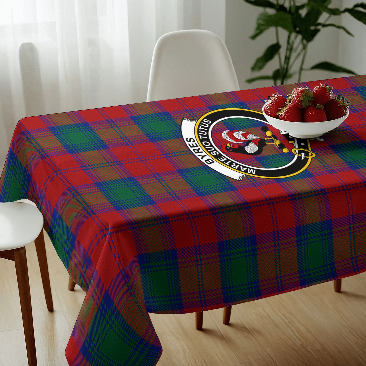 Byres Tartan Crest Tablecloth