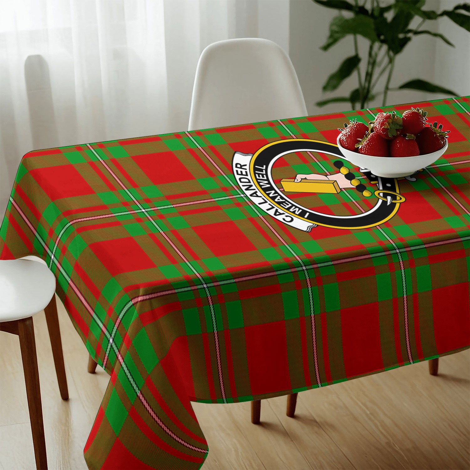 Callander Tartan Crest Tablecloth