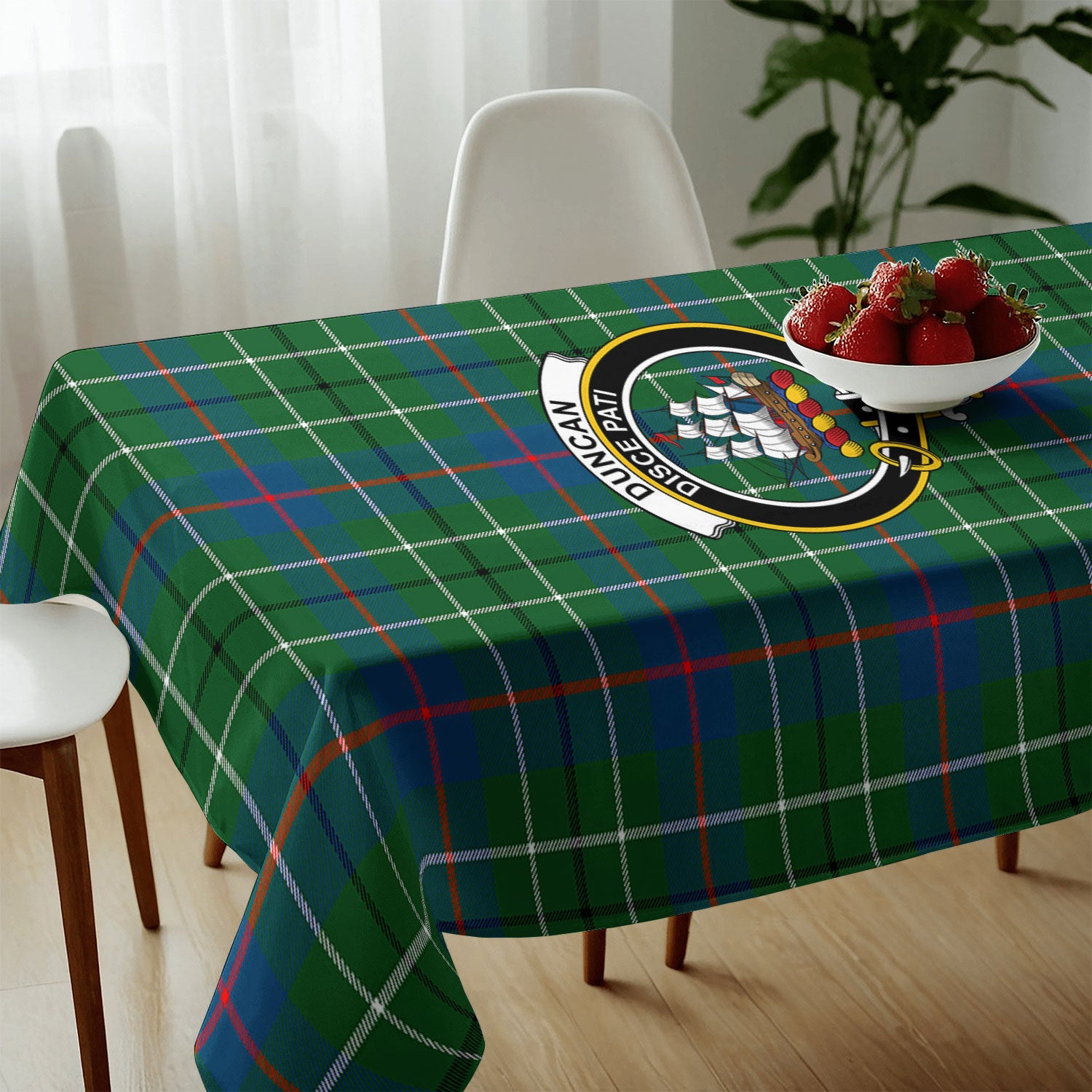 Duncan Ancient Tartan Crest Tablecloth