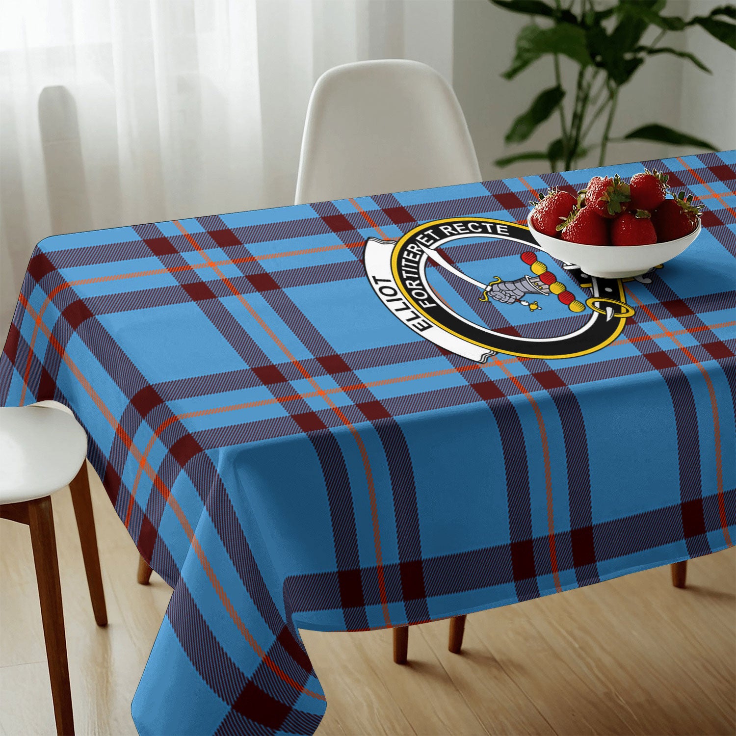Elliot Ancient Tartan Crest Tablecloth