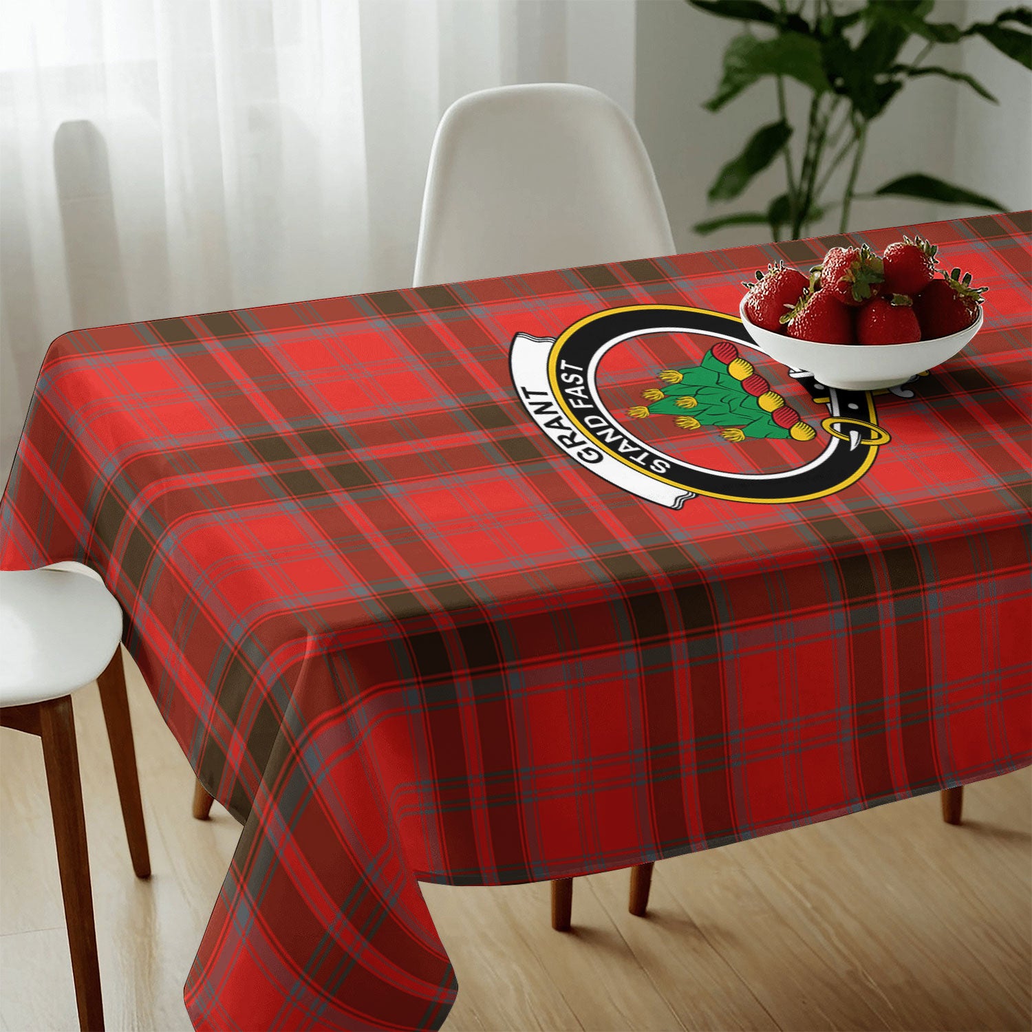 Grant Weathered  Tartan Crest Tablecloth