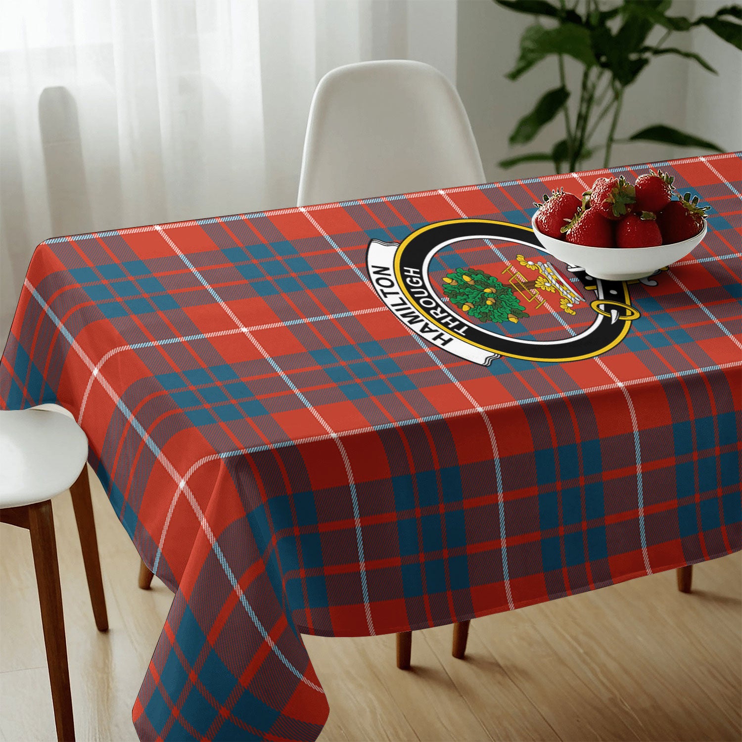 Hamilton Ancient Tartan Crest Tablecloth