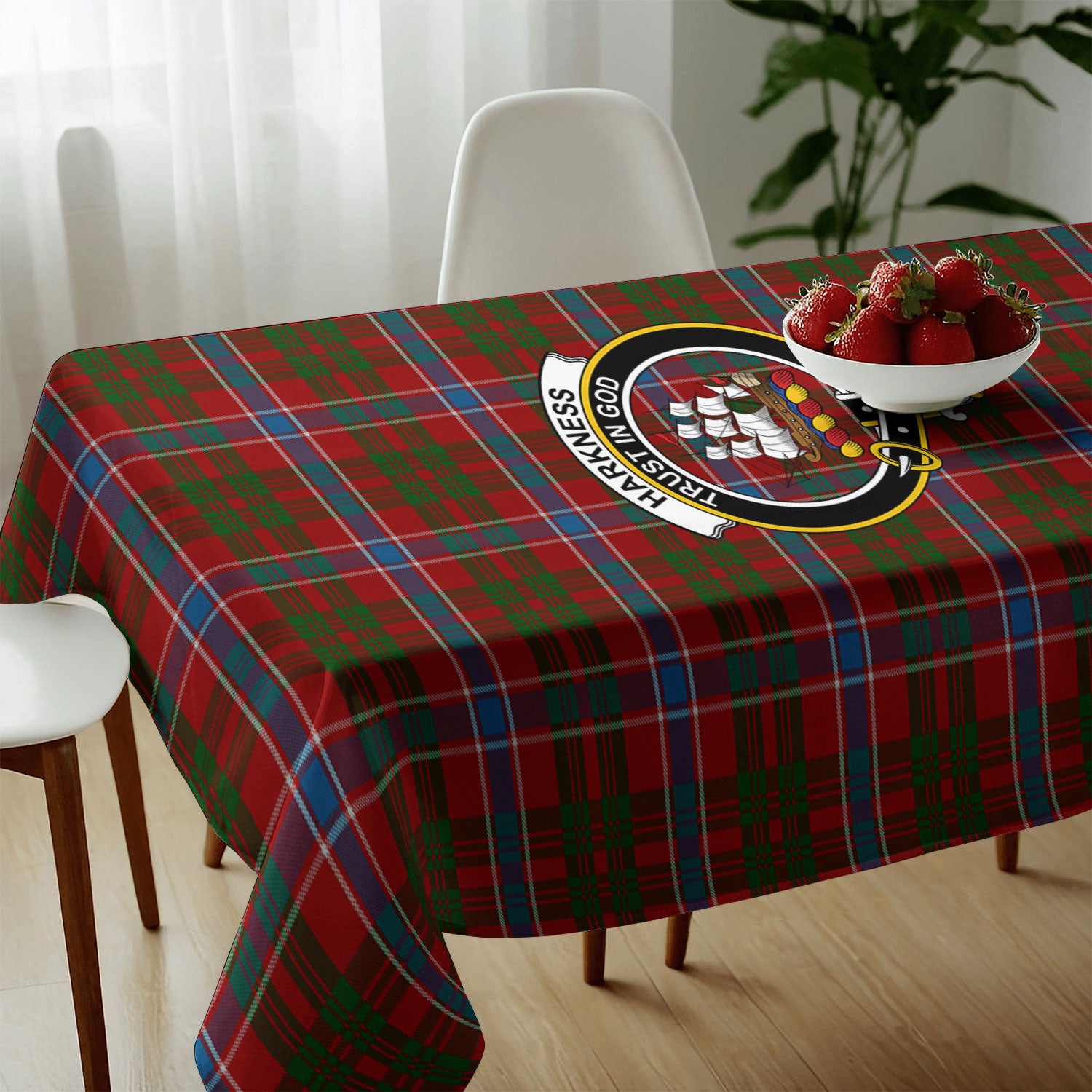 Harkness Dress Tartan Crest Tablecloth
