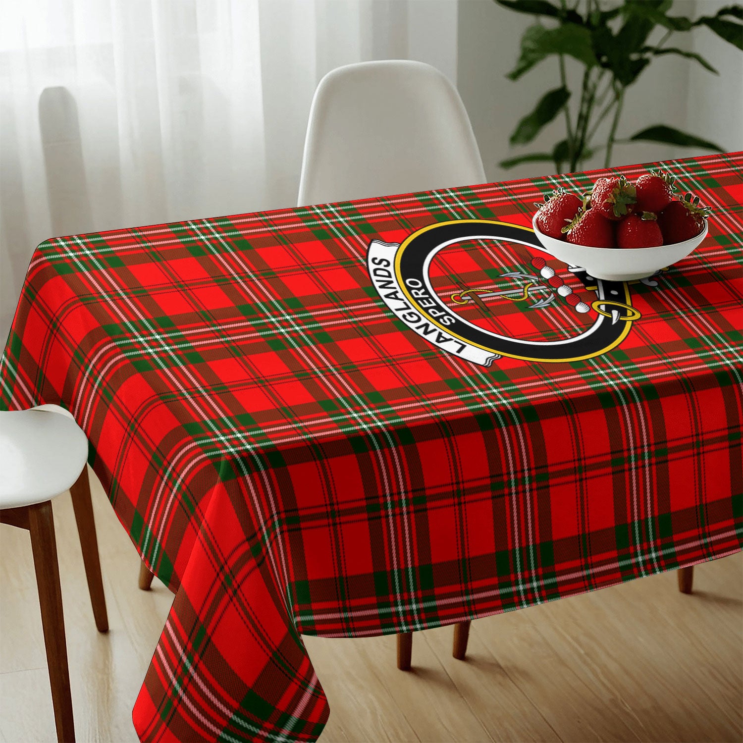 Langlands Tartan Crest Tablecloth