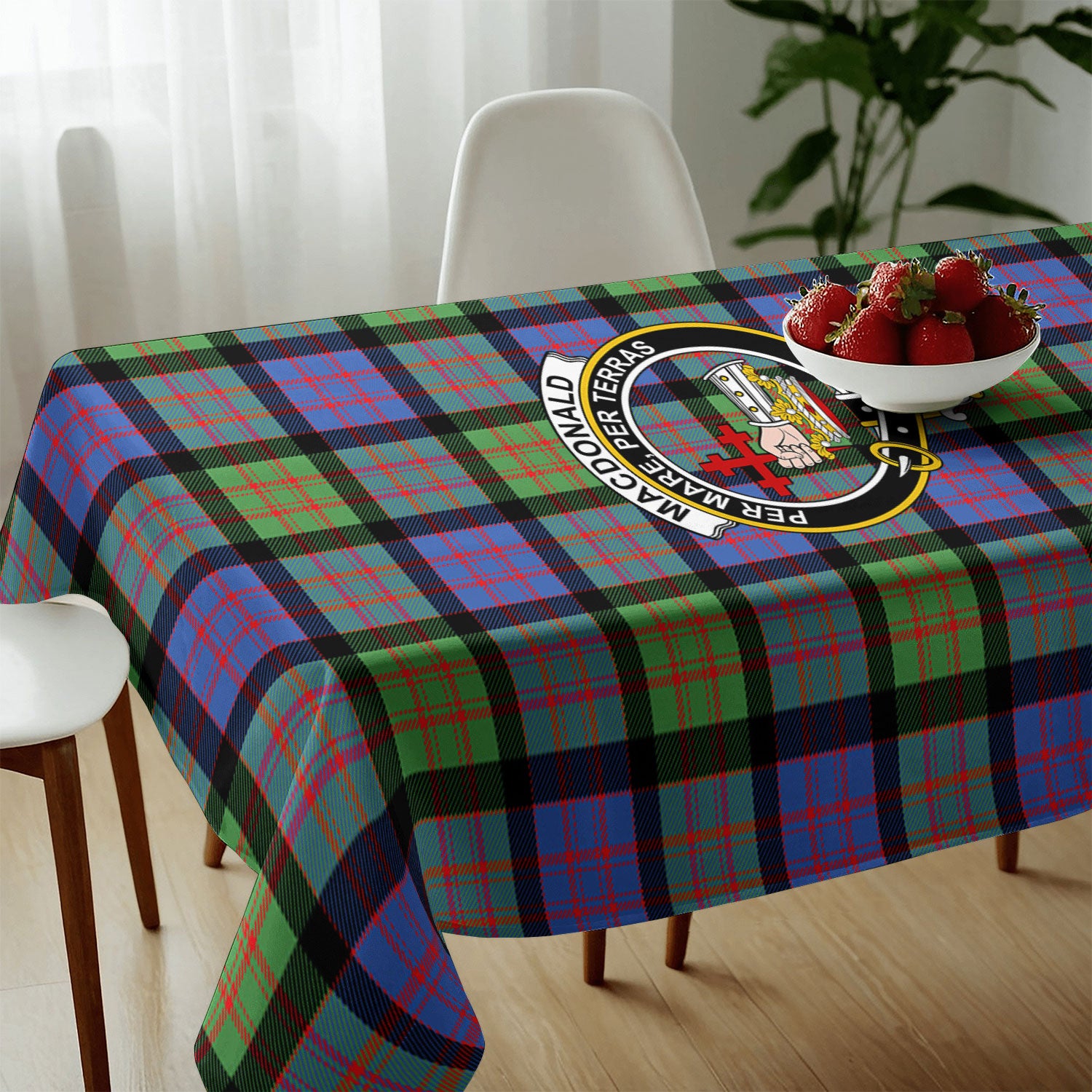 MacDonald Ancient Tartan Crest Tablecloth