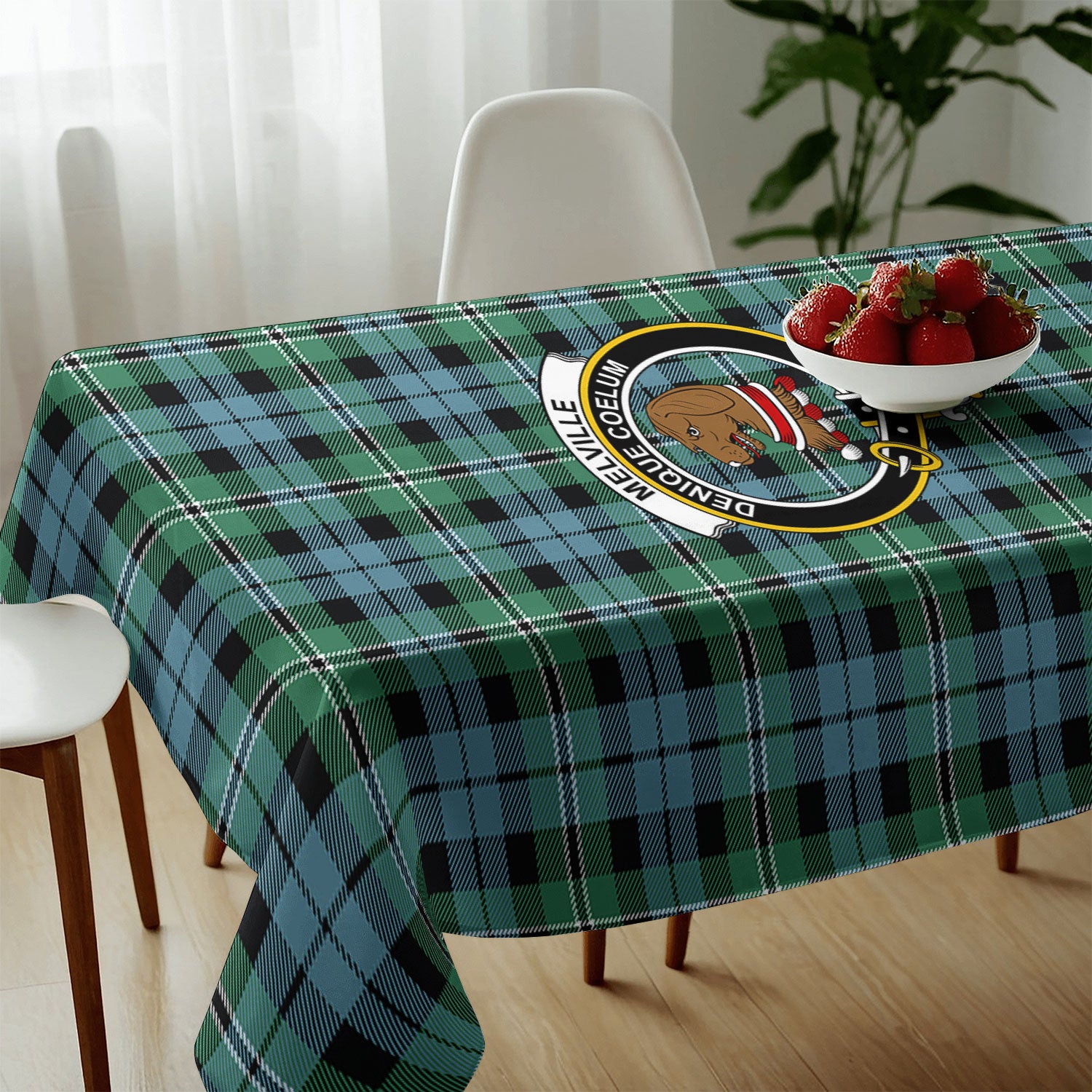 Melville Tartan Crest Tablecloth
