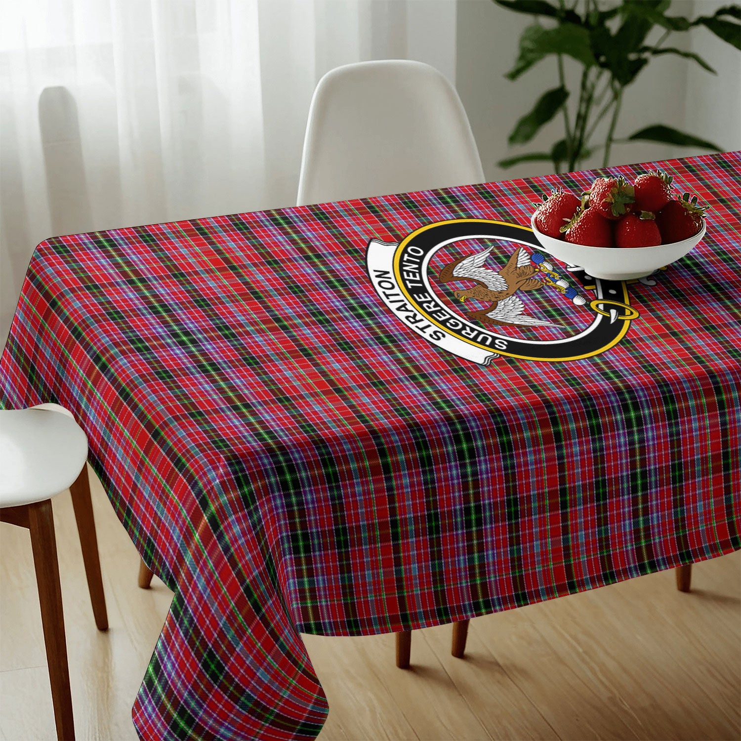 Straiton Tartan Crest Tablecloth