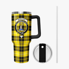 Barclay Dress Modern Tartan Crest 40 oz Insulated Tumbler with Handle
