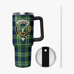 Blackadder Tartan Crest 40 oz Insulated Tumbler with Handle