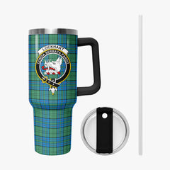 Lockhart Tartan Crest 40 oz Insulated Tumbler with Handle