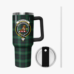 MacAuley Hunting Ancient Tartan Crest 40 oz Insulated Tumbler with Handle