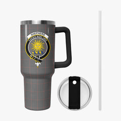 Shepherd Tartan Crest 40 oz Insulated Tumbler with Handle