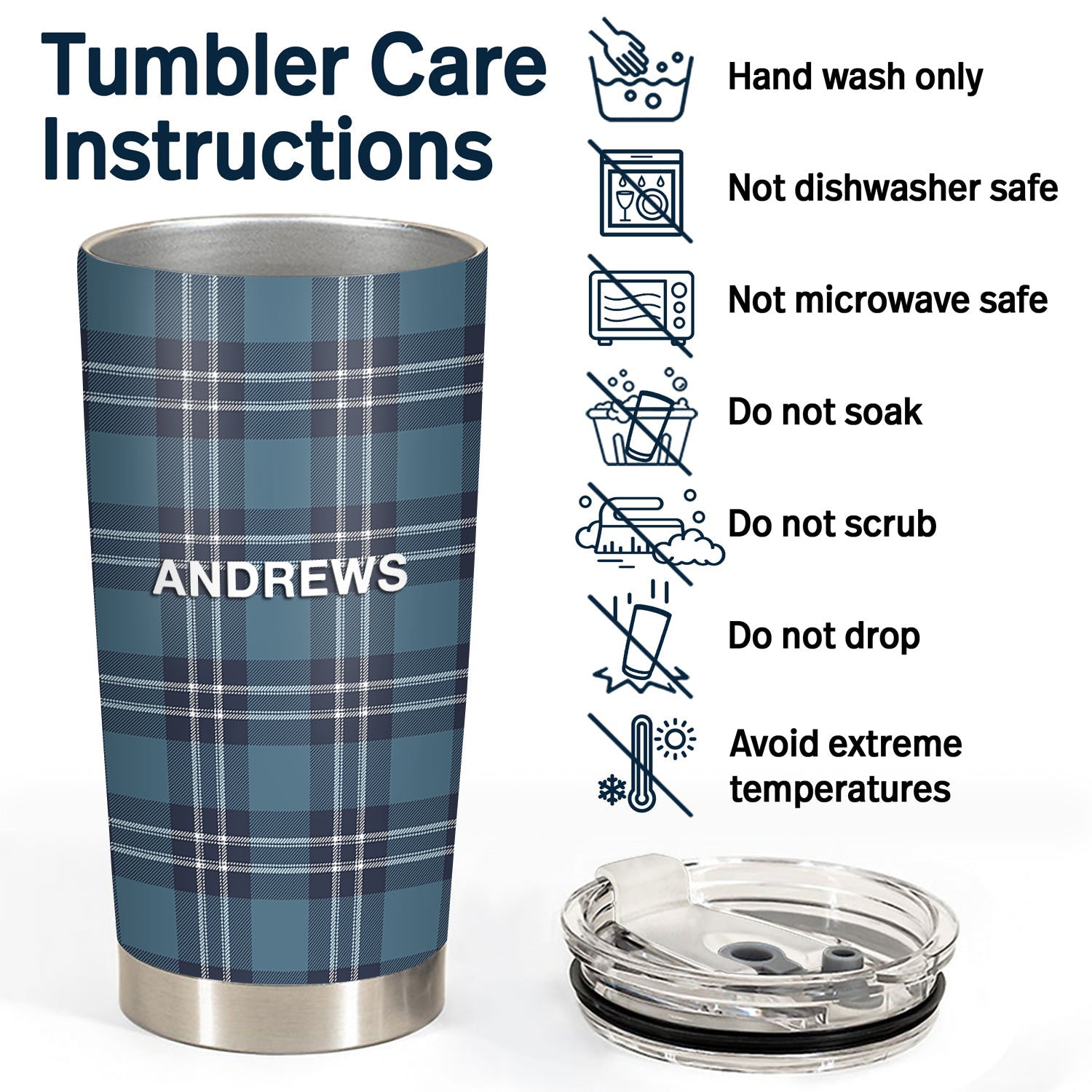 St Andrews Tartan Tumbler