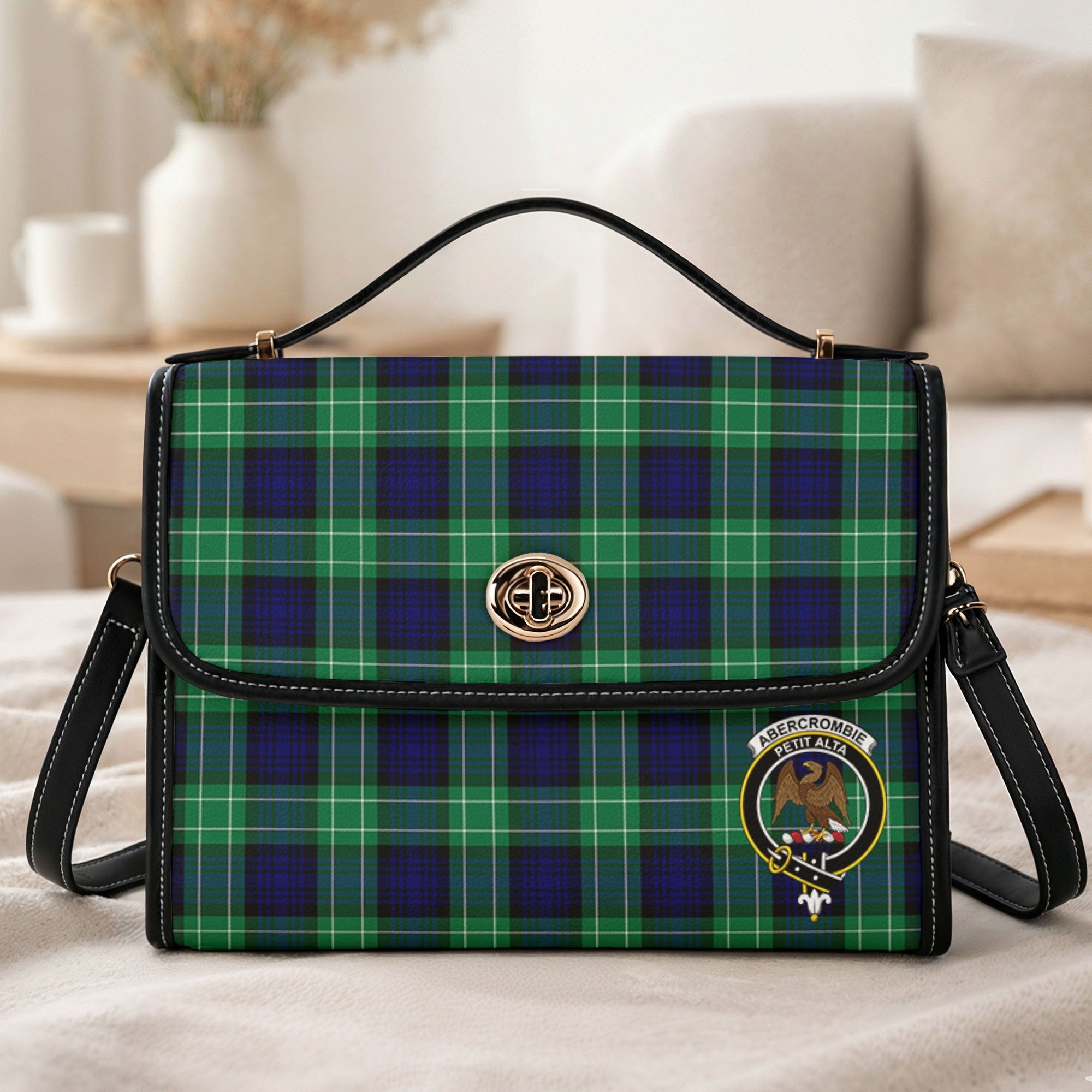 Abercrombie Tartan Crest Satchel Bag