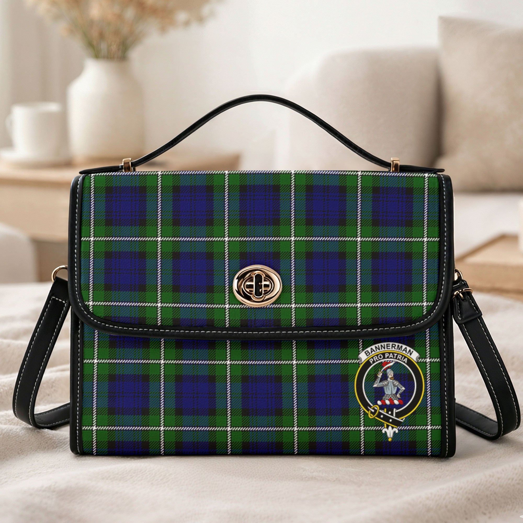 Bannerman Tartan Crest Satchel Bag