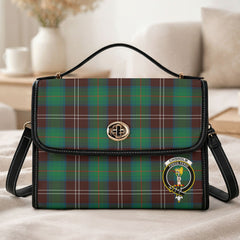 Chisholm Hunting Ancient Tartan Crest Satchel Bag