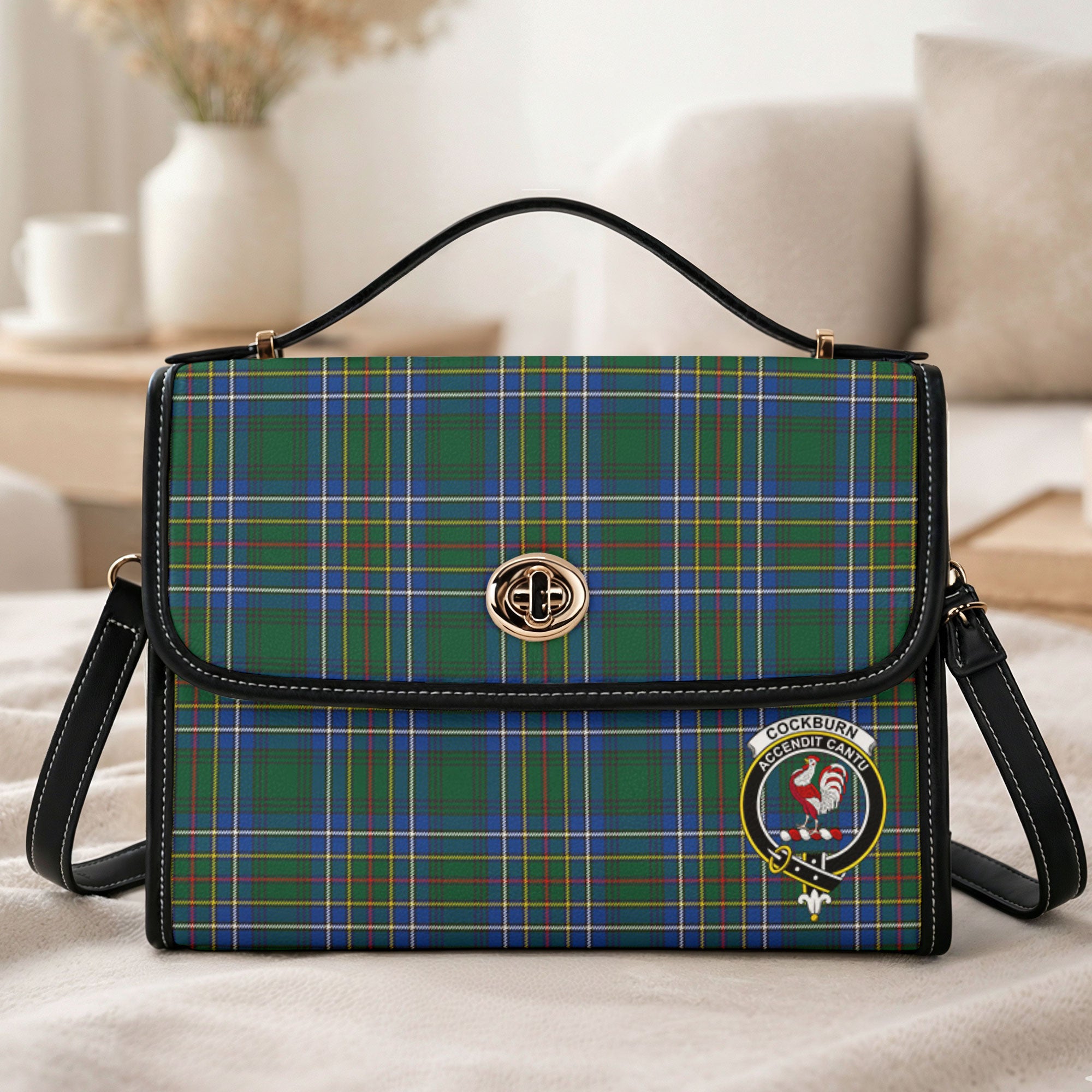 Cockburn Ancient Tartan Crest Satchel Bag