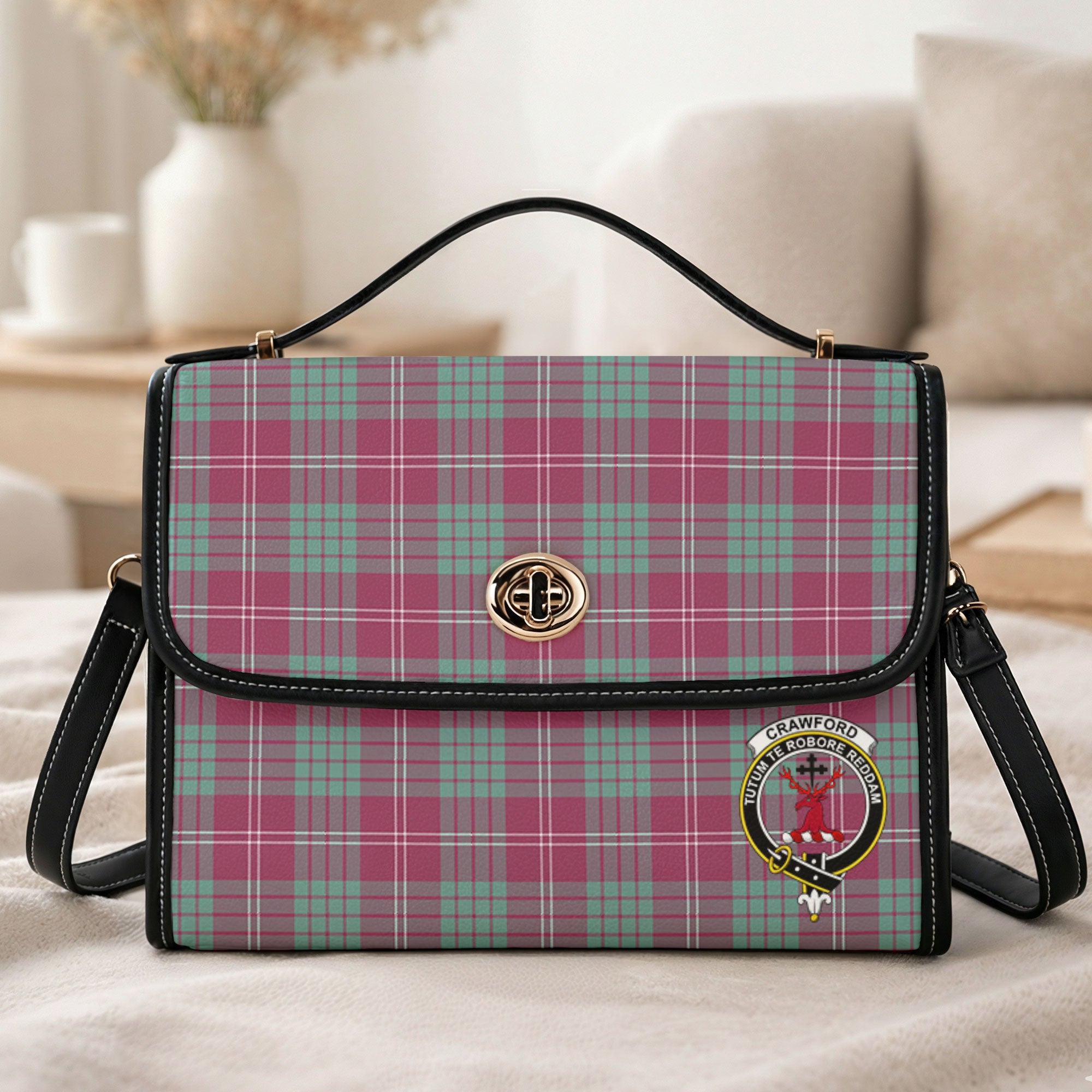 Crawford Ancient Tartan Crest Satchel Bag