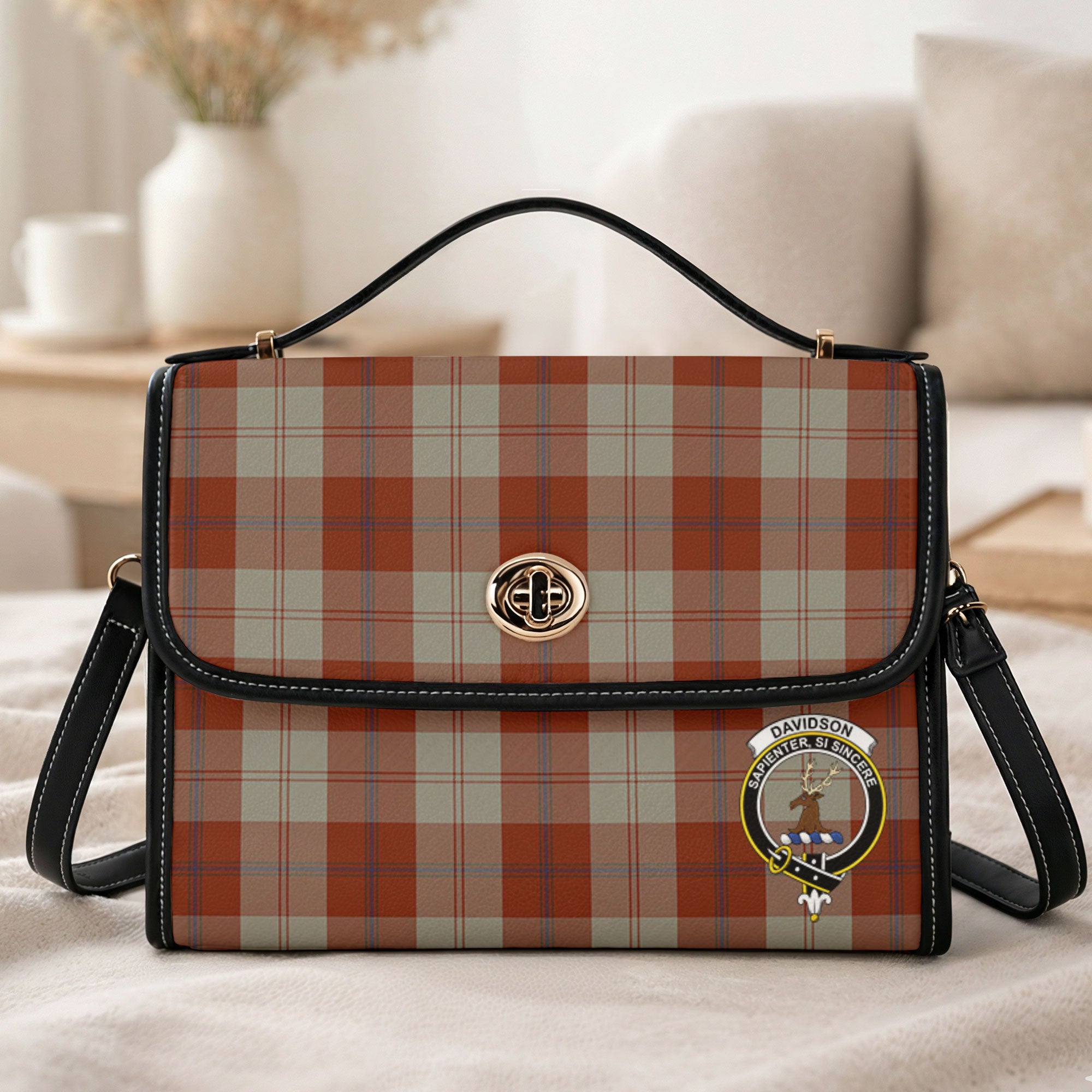 Davidson Dress Dancers Tartan Crest Satchel Bag