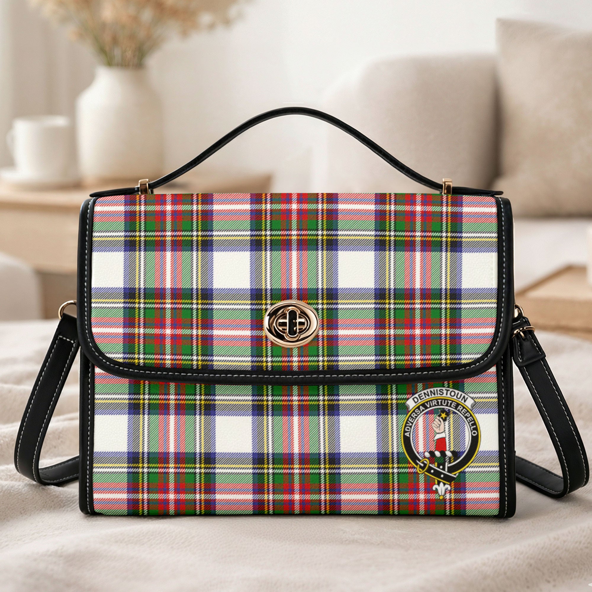 Dennistoun Tartan Crest Satchel Bag