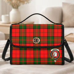Dunbar Modern Tartan Crest Satchel Bag