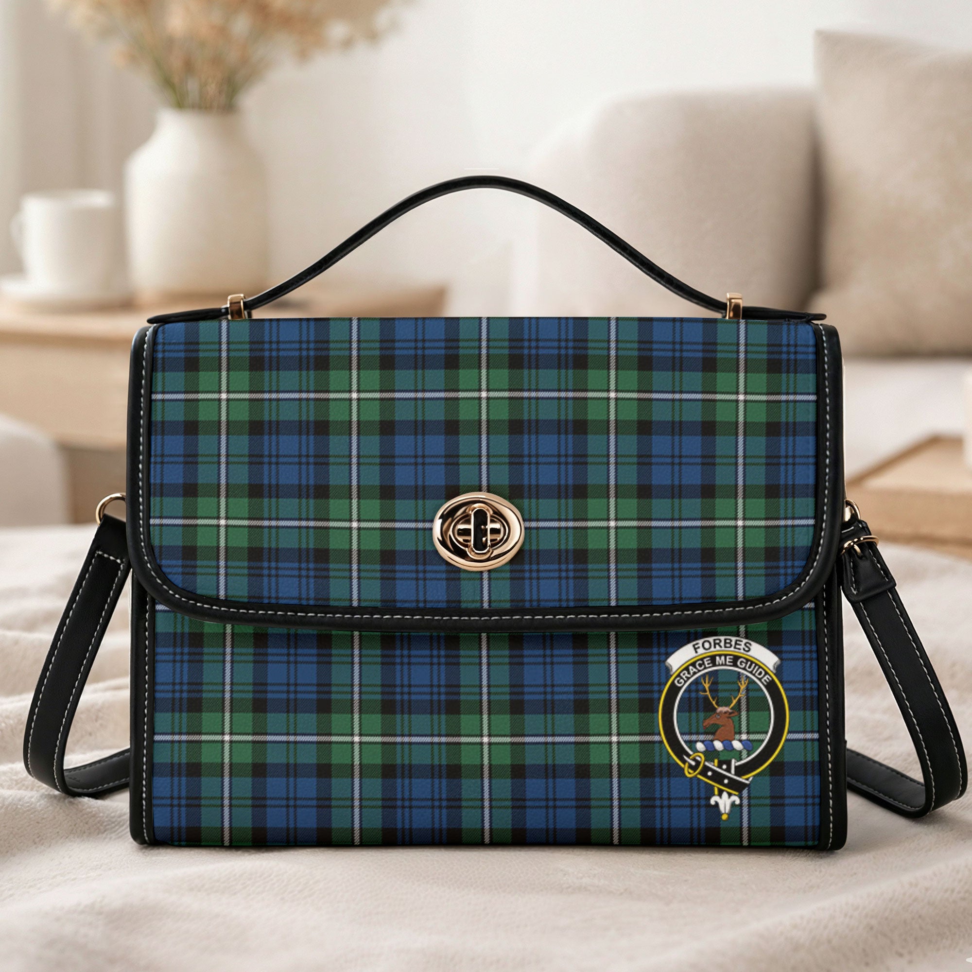 Forbes Ancient Tartan Crest Satchel Bag