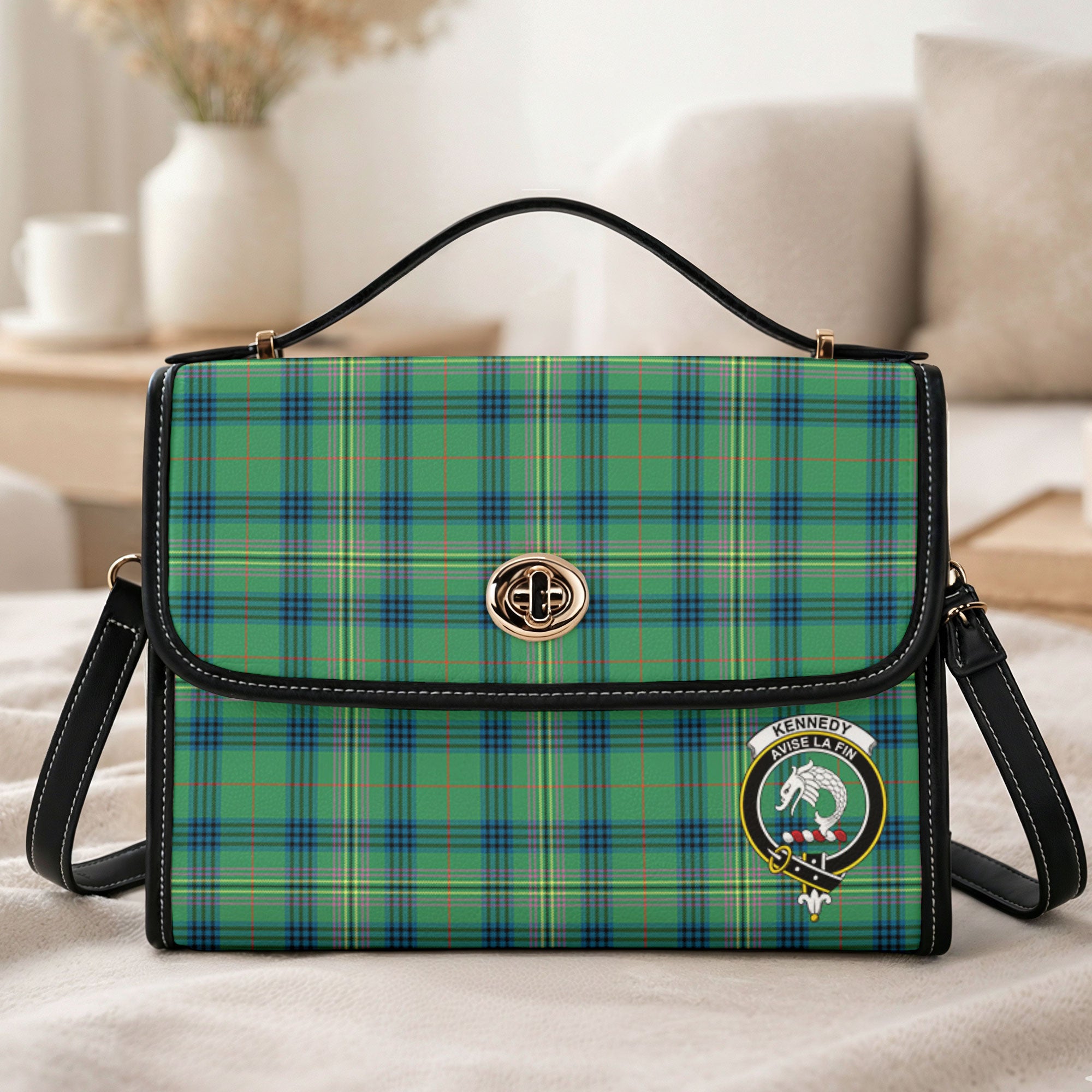 Kennedy Ancient Tartan Crest Satchel Bag