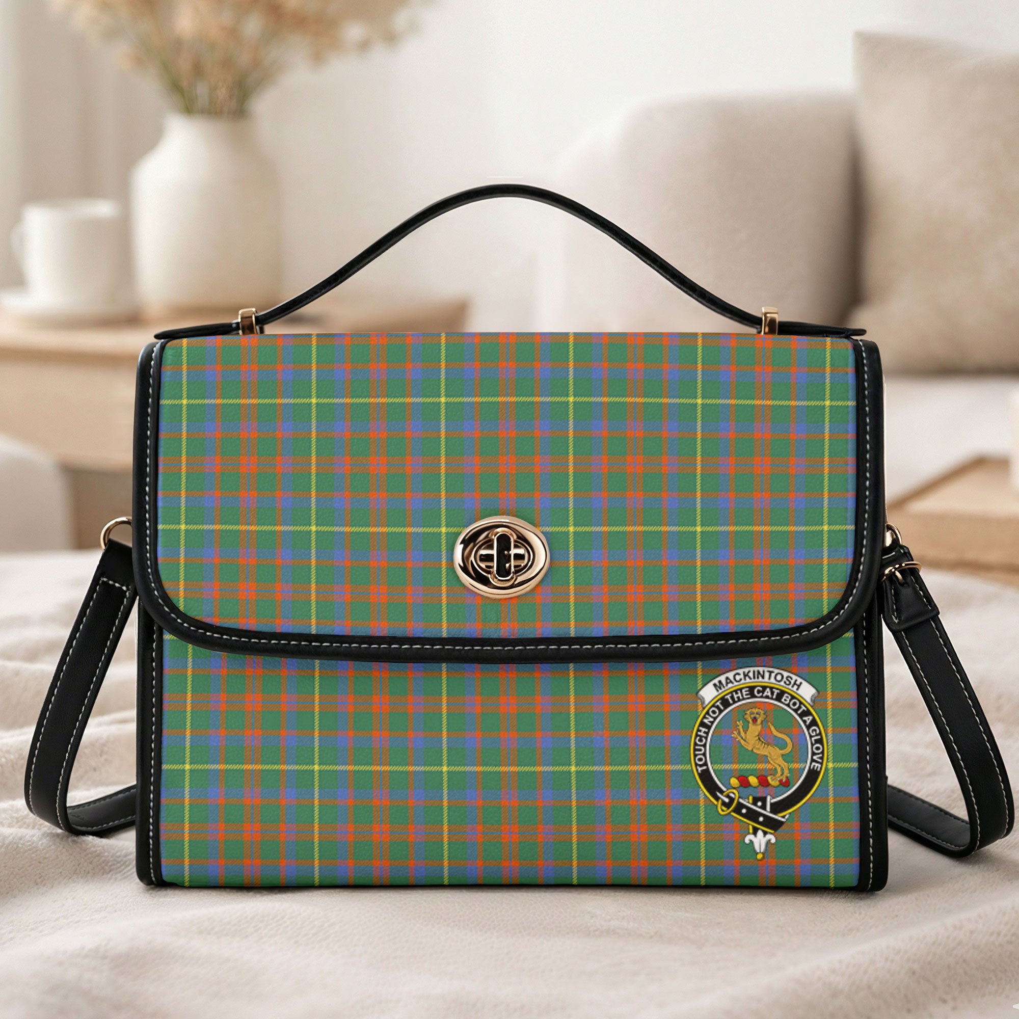 MacKintosh Hunting Ancient Tartan Crest Satchel Bag