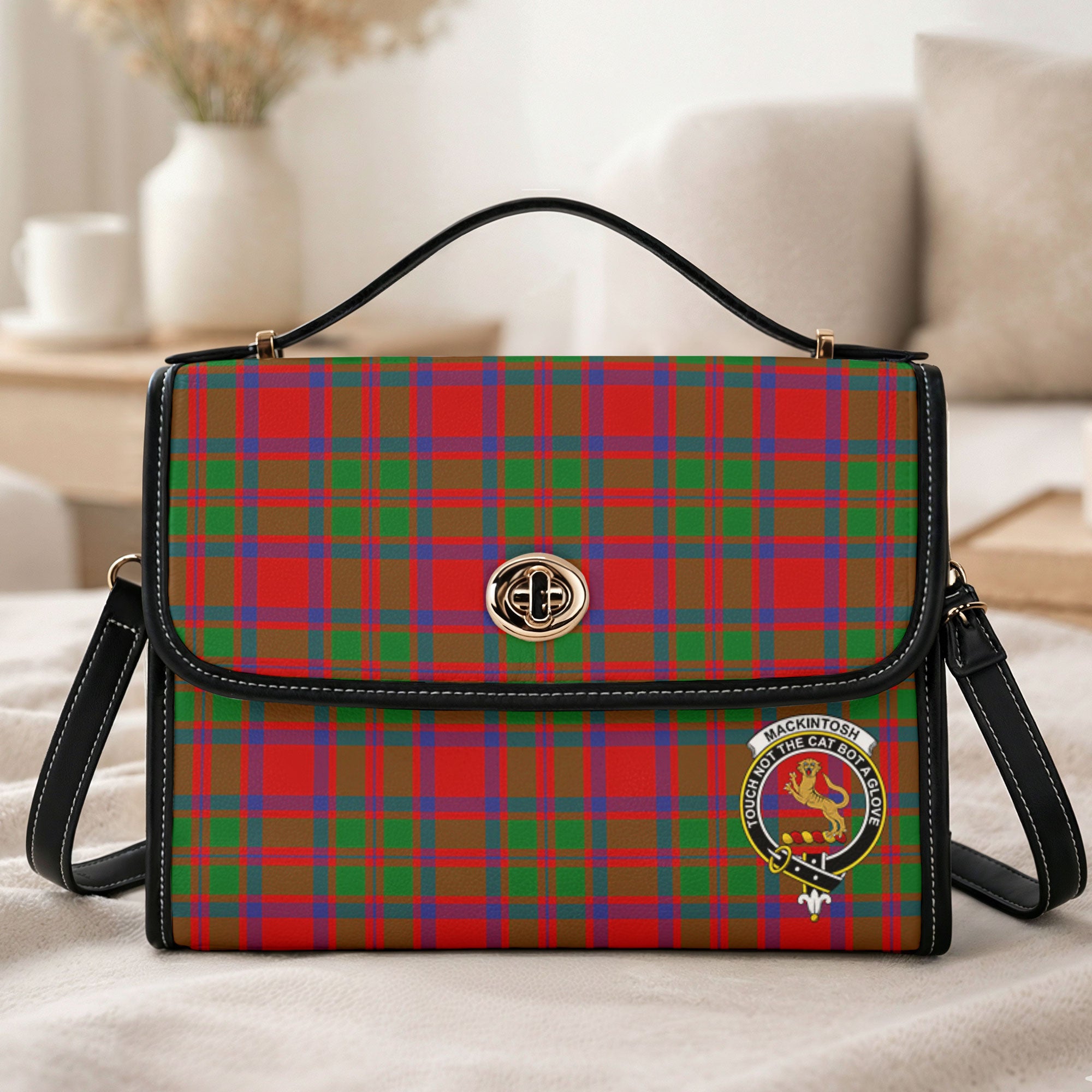 MacKintosh Modern Tartan Crest Satchel Bag