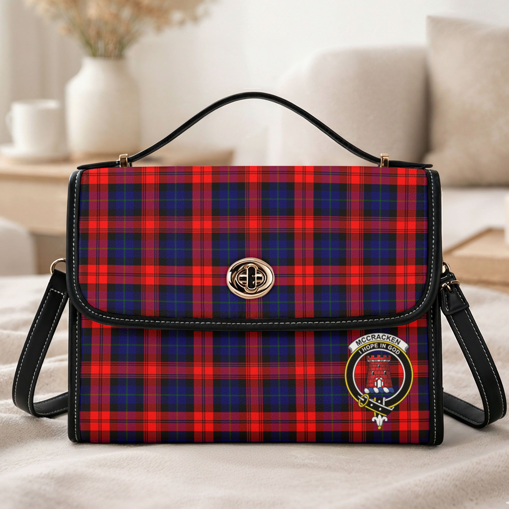 McCracken Tartan Crest Satchel Bag