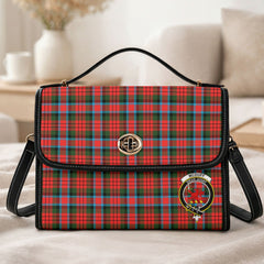 McDuff Modern Tartan Crest Satchel Bag
