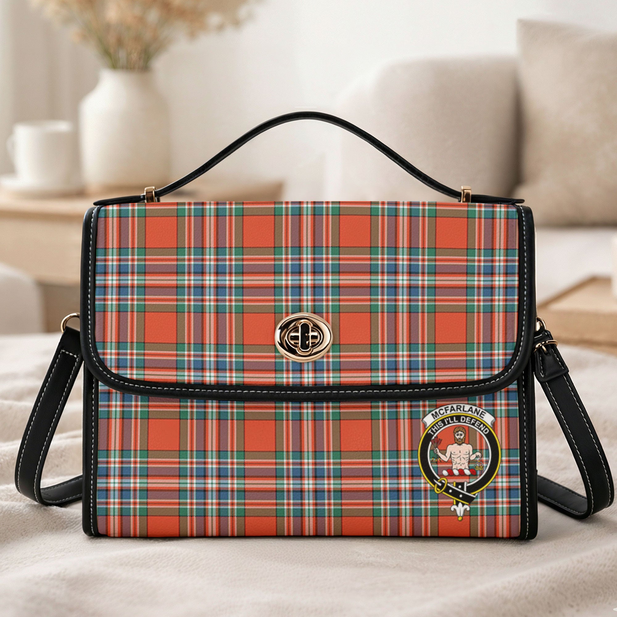 McFarlane Ancient Tartan Crest Satchel Bag