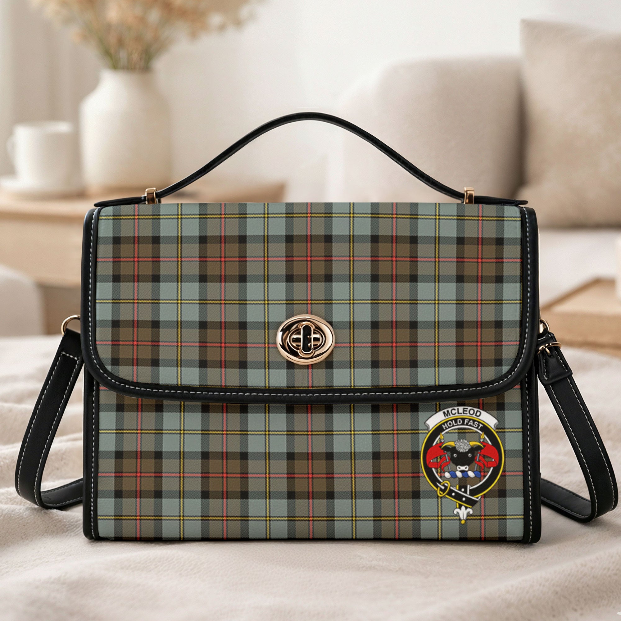 McLeod of Harris Weathered Tartan Crest Satchel Bag