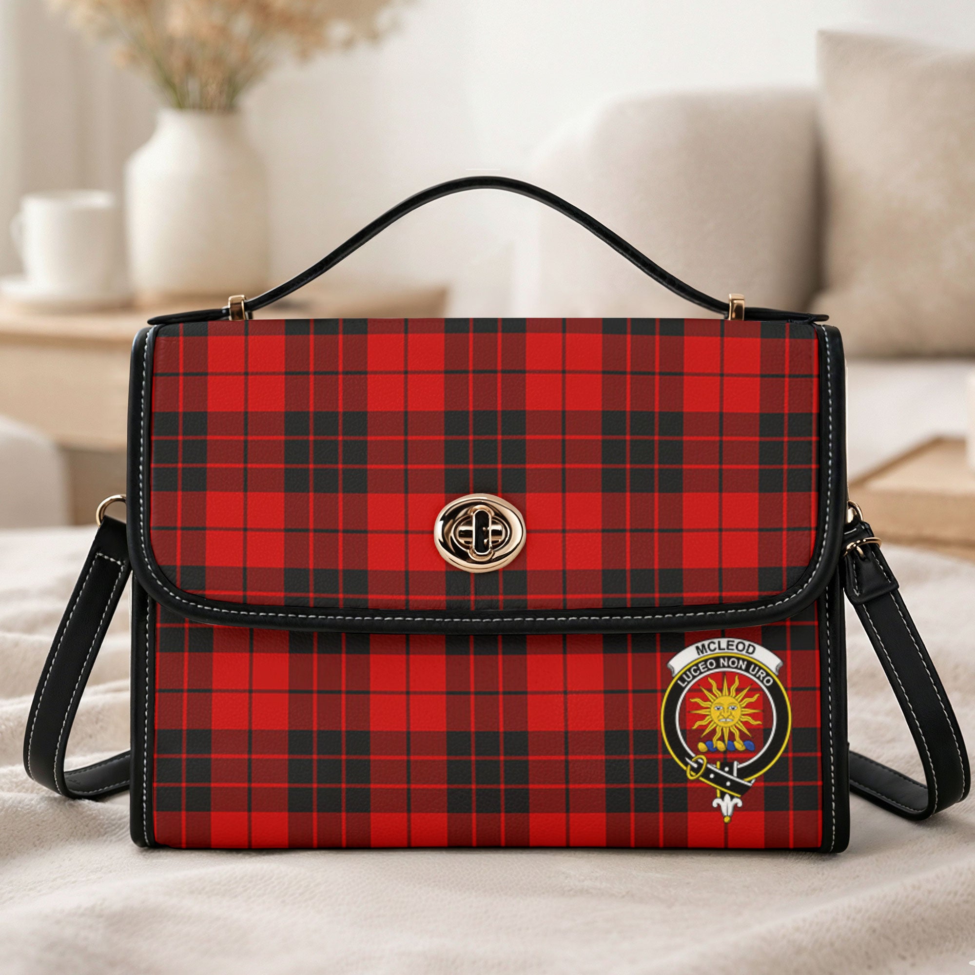 McLeod of Raasay Tartan Crest Satchel Bag