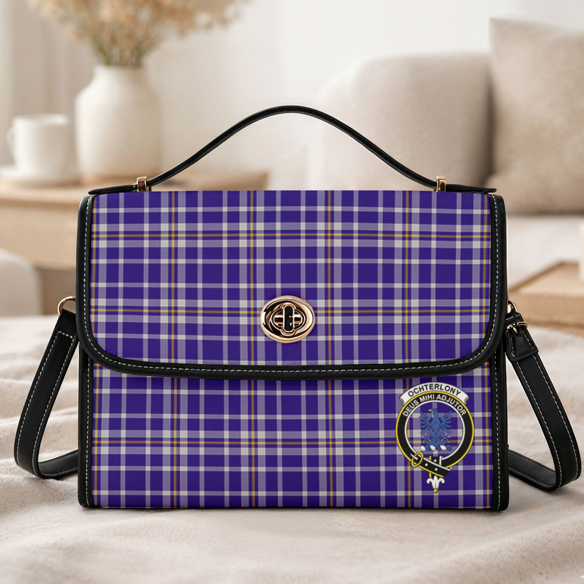Ochterlony Tartan Crest Satchel Bag