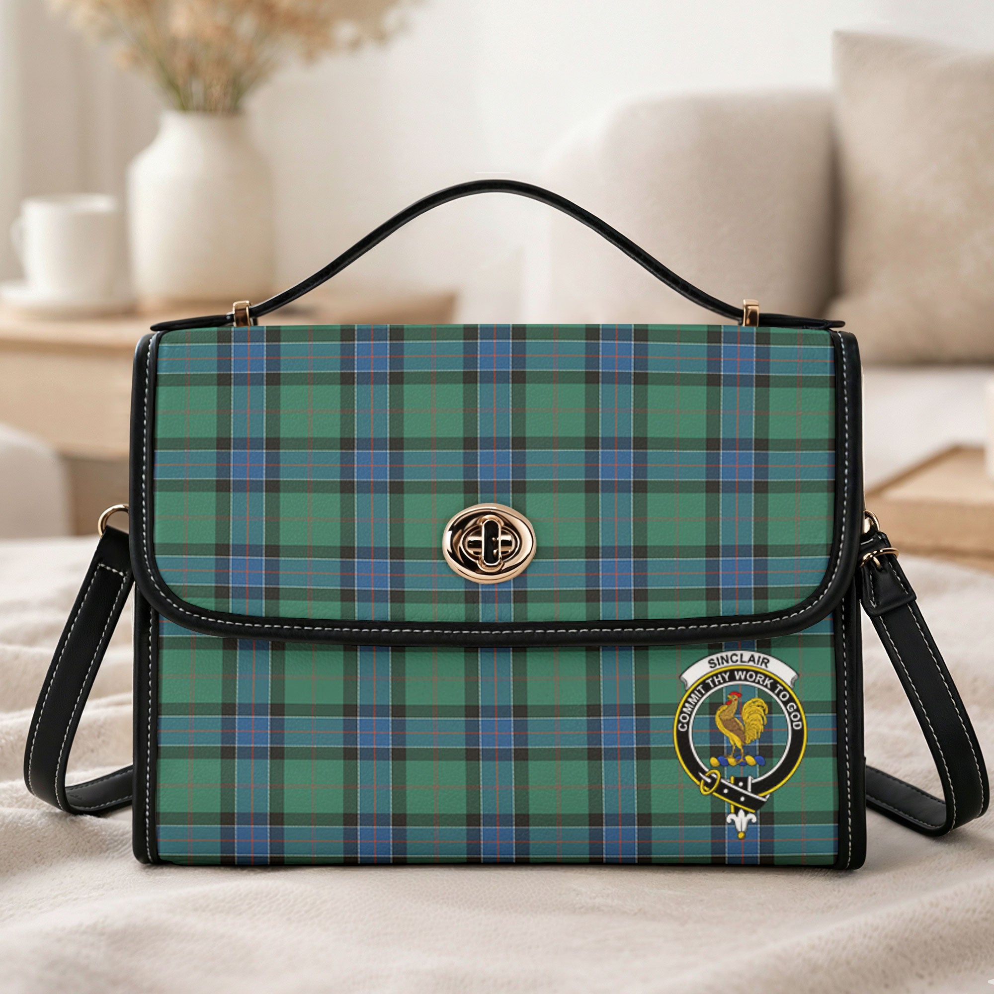 Sinclair Hunting Ancient Tartan Crest Satchel Bag