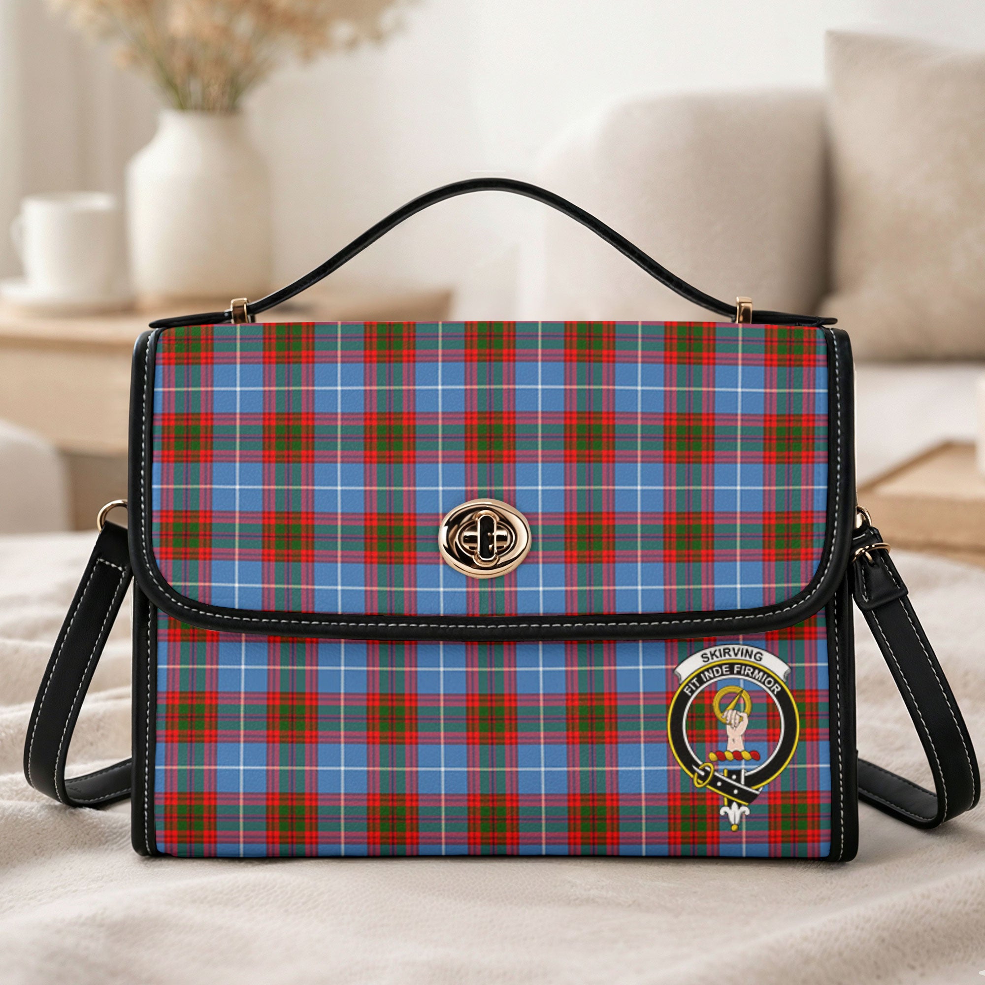 Skirving Tartan Crest Satchel Bag