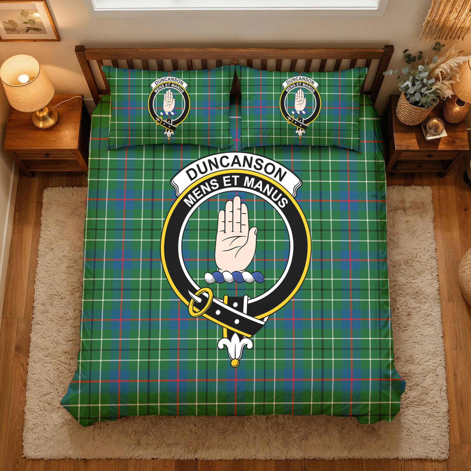 Duncanson Tartan Crest Bedding Set
