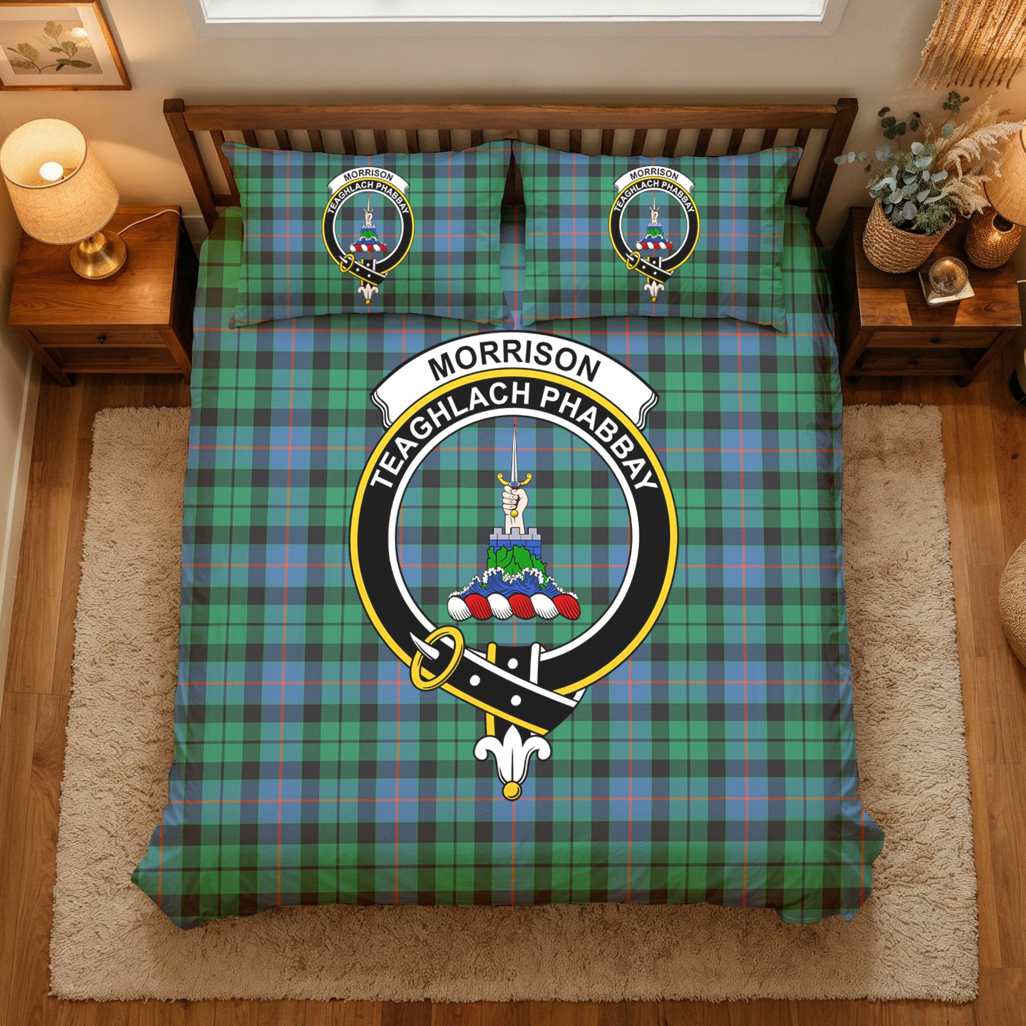 Morrison Ancient Tartan Crest Bedding Set