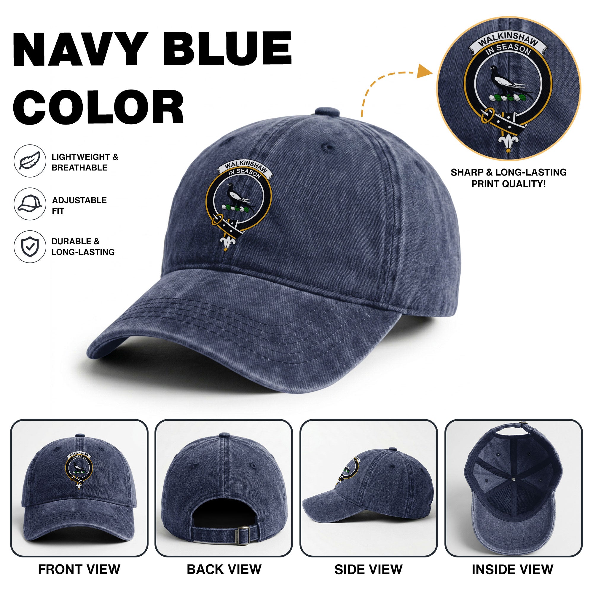 Walkinshaw Crest Washed Classic Cap
