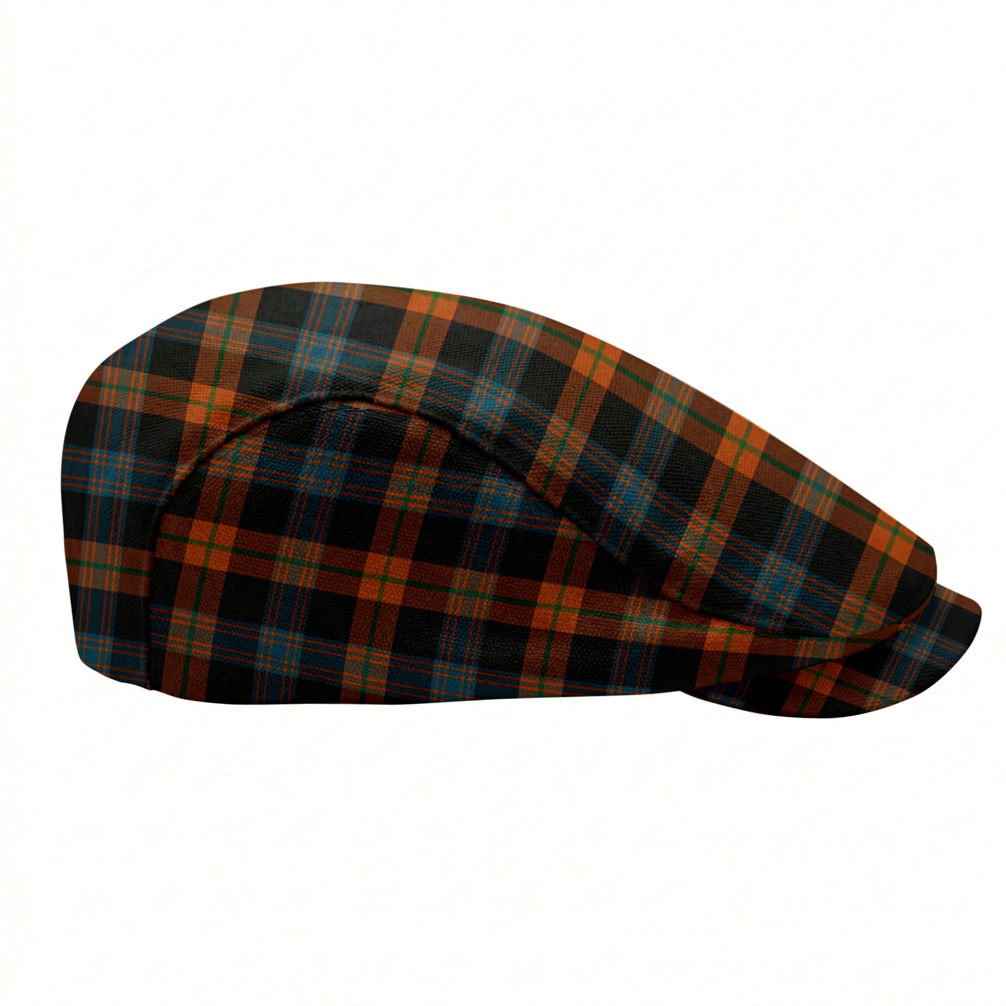 Brown Ancient Tartan Flat Caps