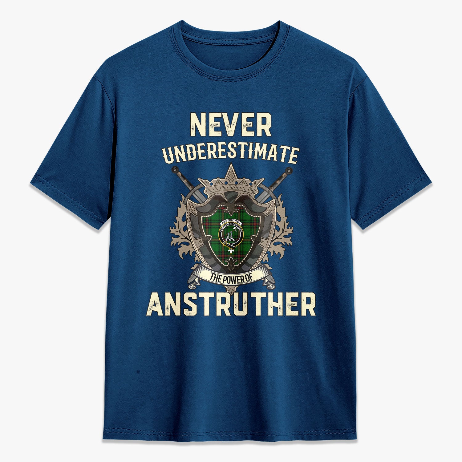 Anstruther Tartan Crest 2D T-shirt - Never Underestimate Style
