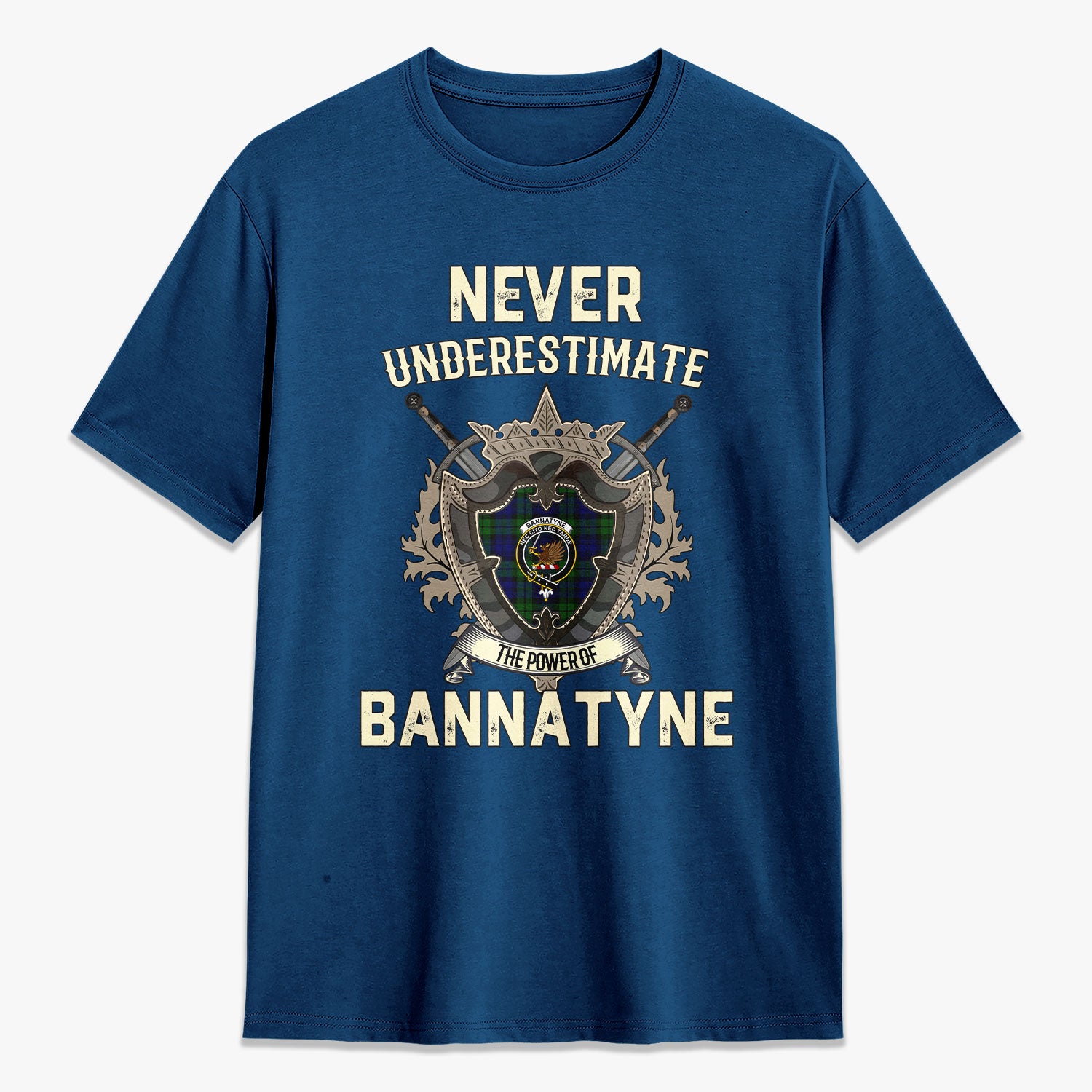 Bannatyne Tartan Crest 2D T-shirt - Never Underestimate Style