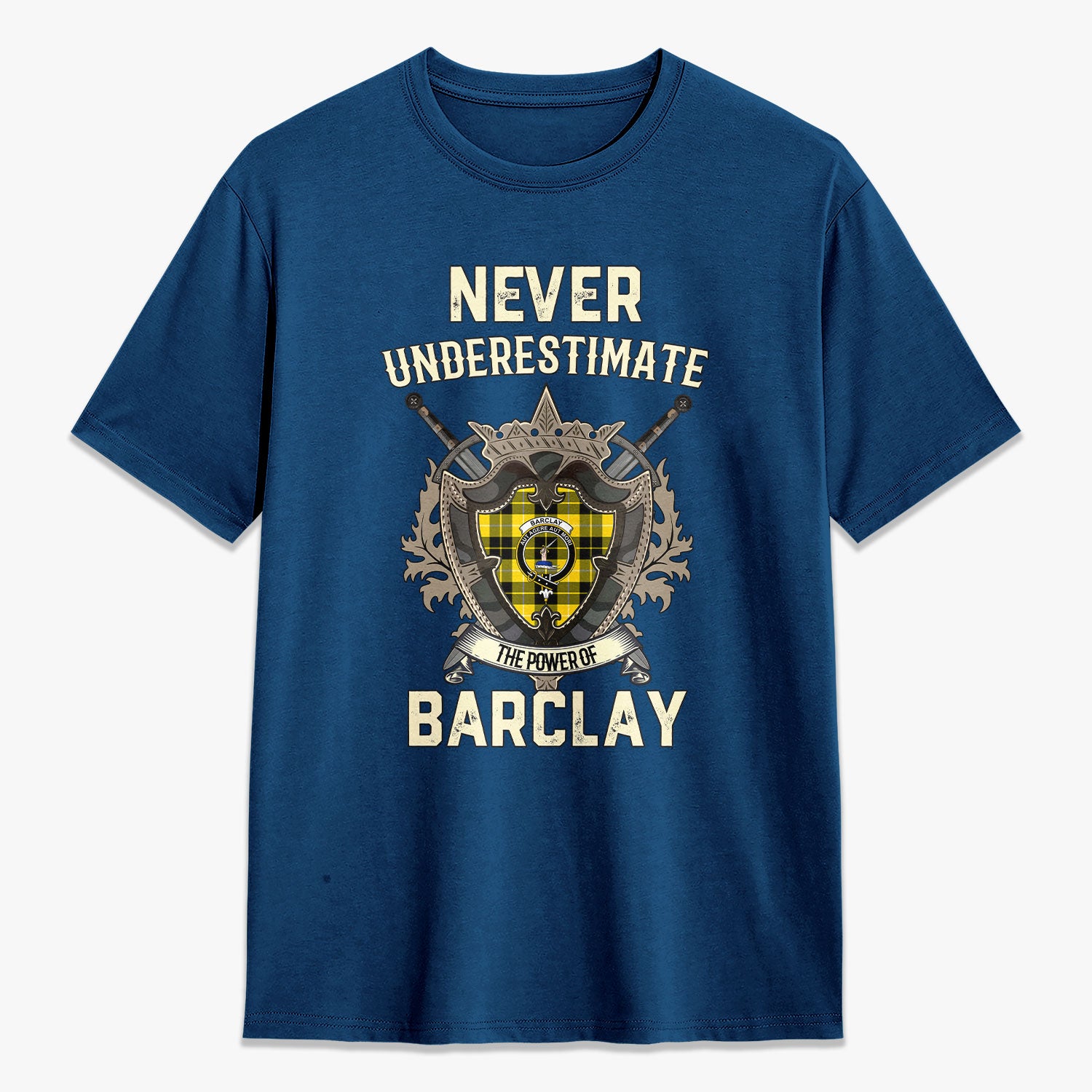Barclay Dress Modern Tartan Crest 2D T-shirt - Never Underestimate Style
