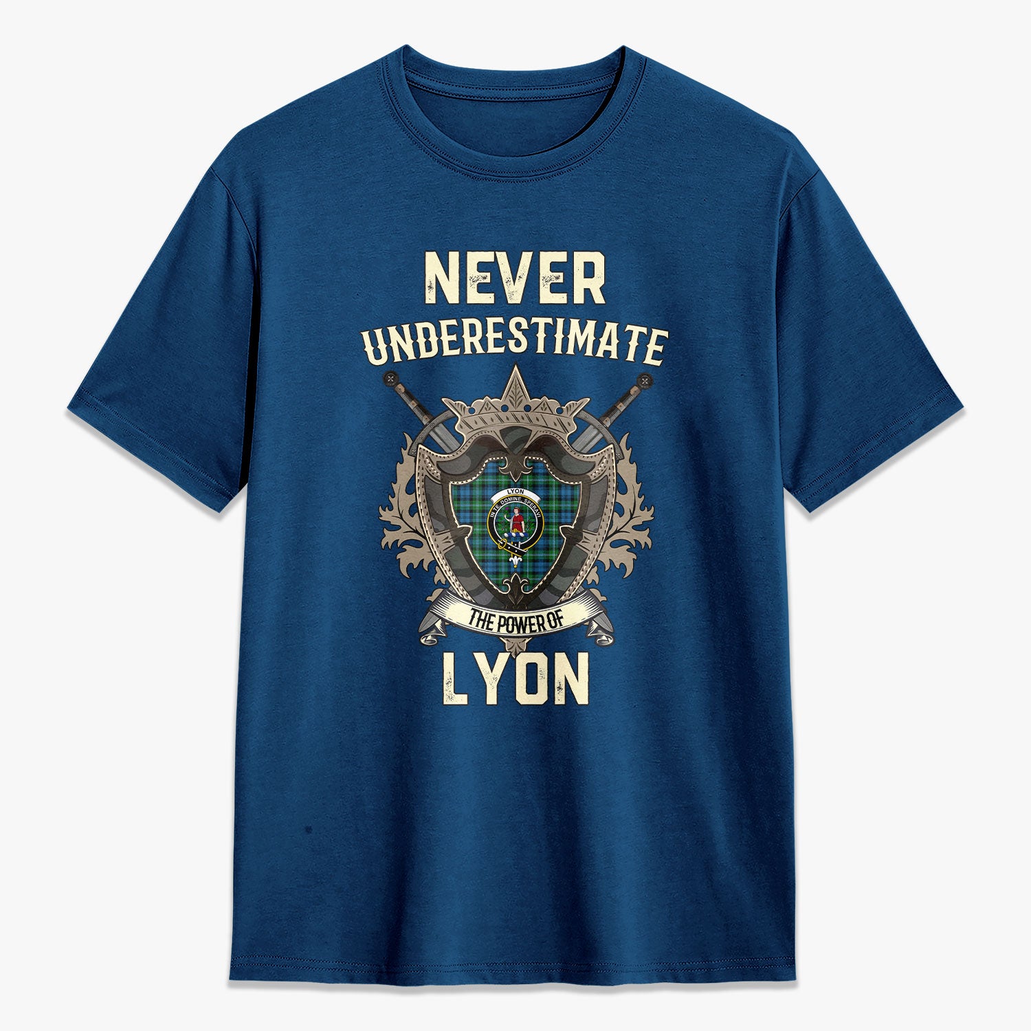 Lyon Tartan Crest 2D T-shirt - Never Underestimate Style
