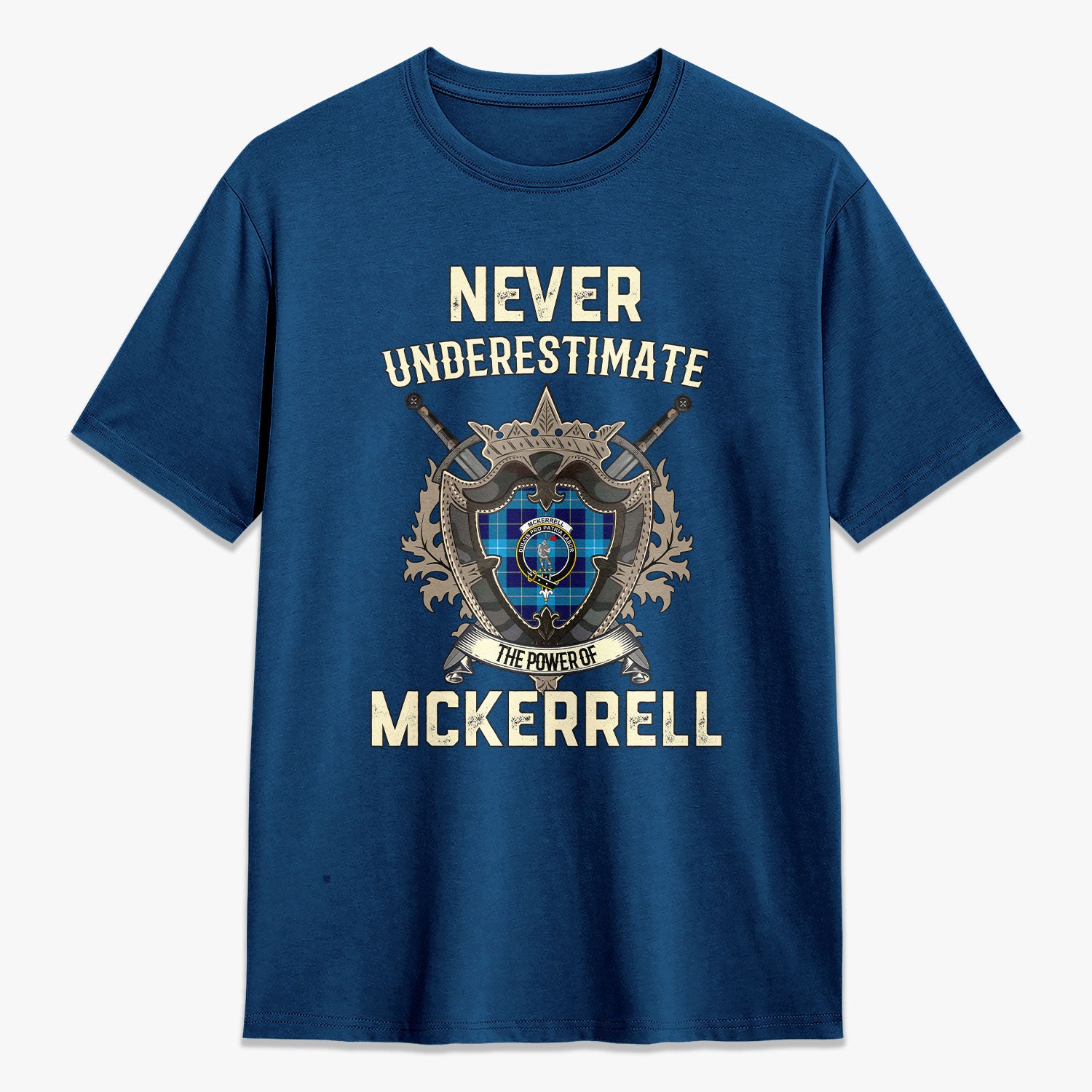McKerrell Tartan Crest 2D T-shirt - Never Underestimate Style
