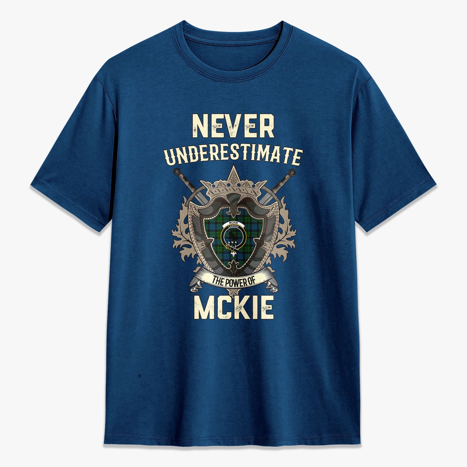 McKie Tartan Crest 2D T-shirt - Never Underestimate Style