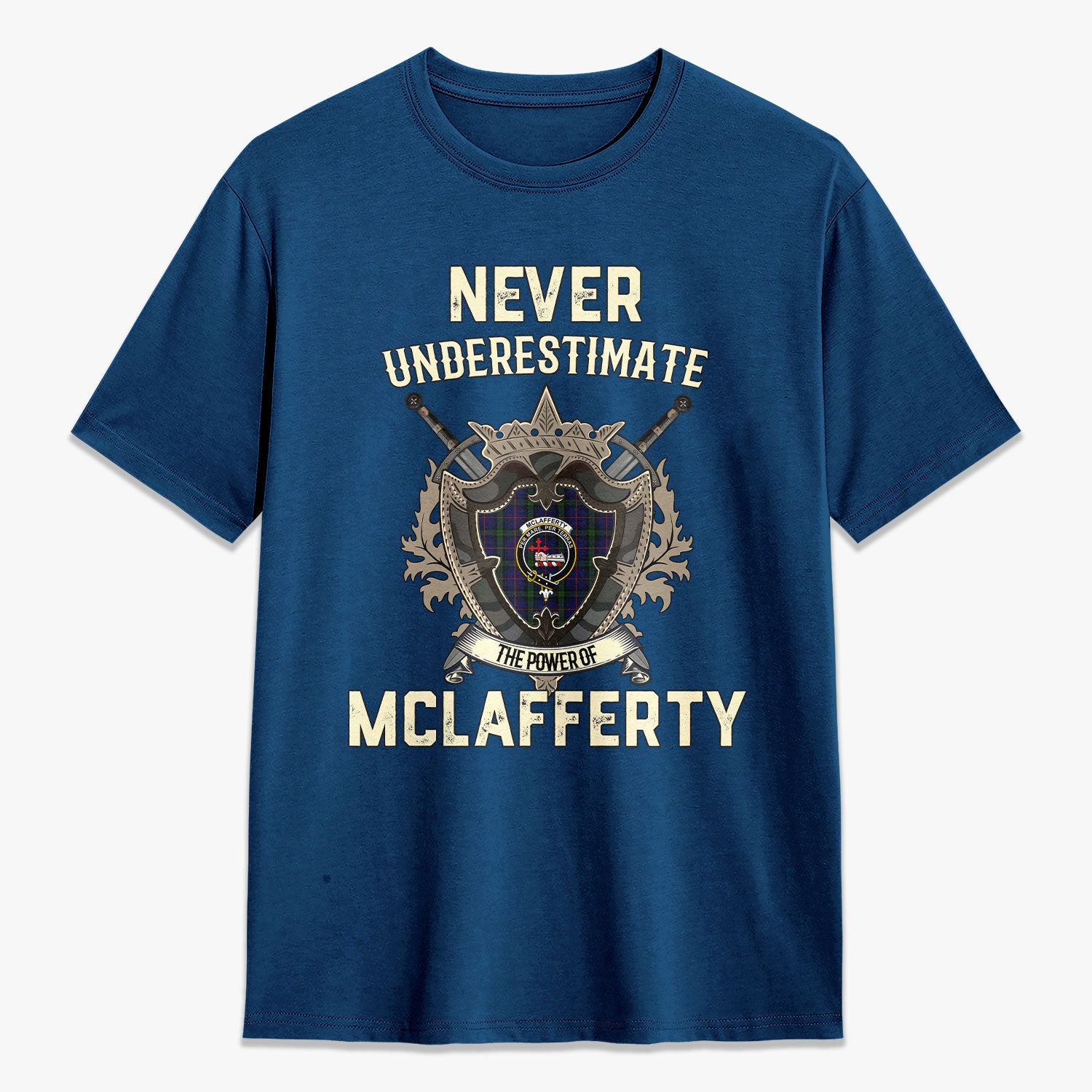 McLafferty Tartan Crest 2D T-shirt - Never Underestimate Style